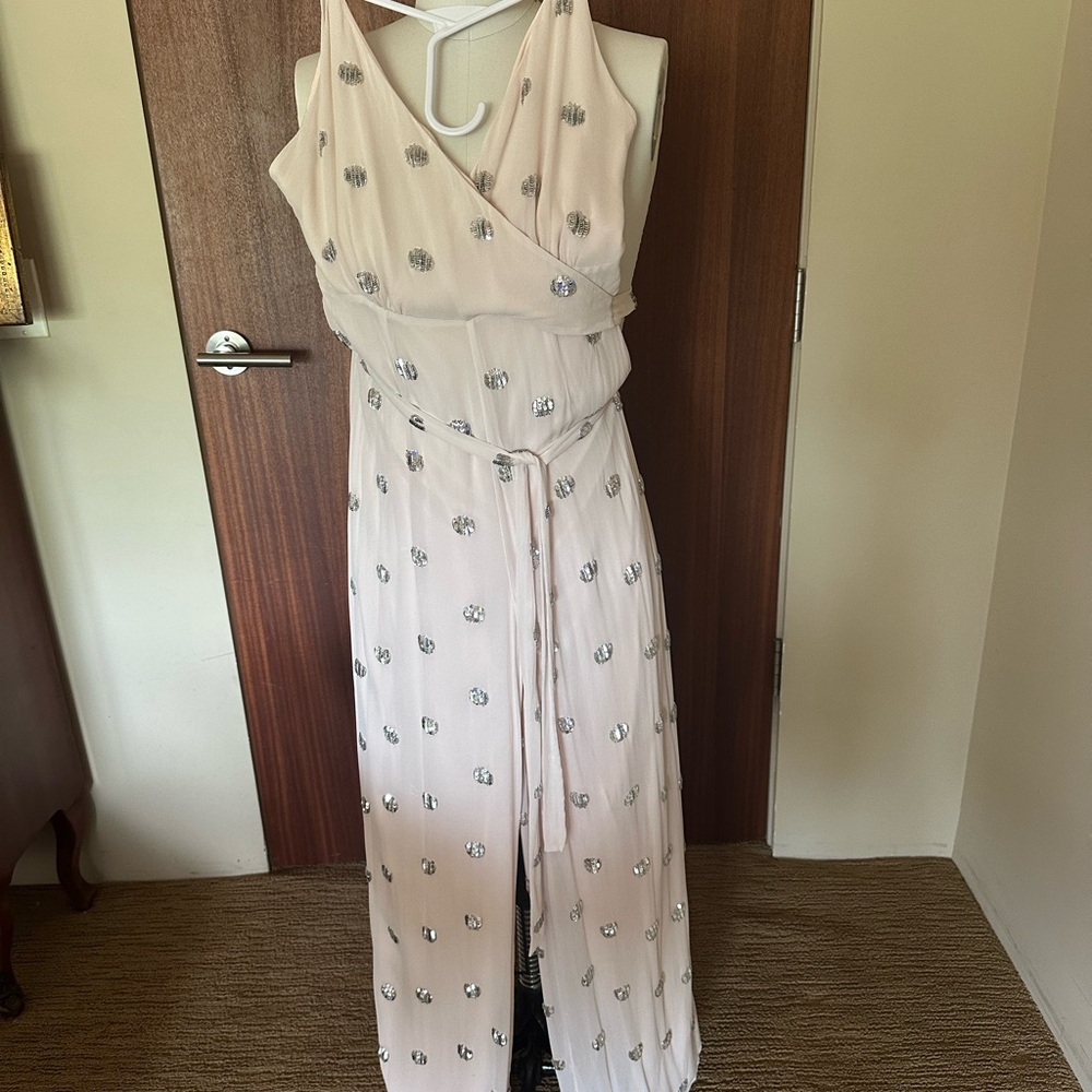 ALEXIS Jumpsuit Blush color size M used